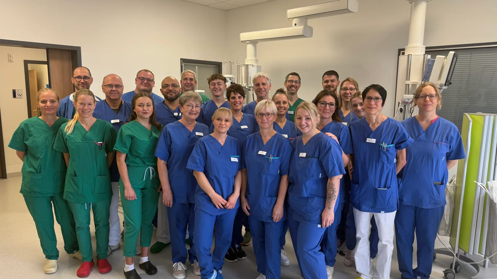 The anaesthesia and intensive care team of the Bürgerspital Wertheim